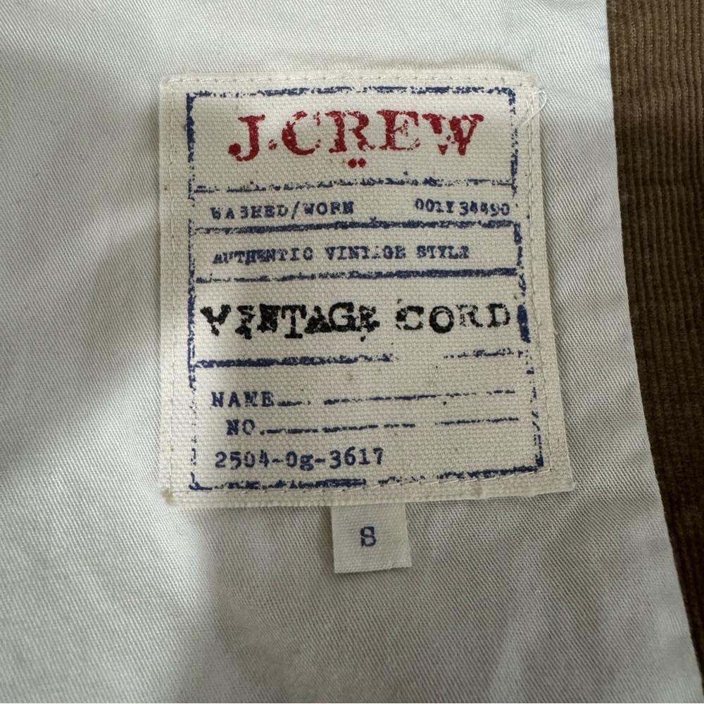 J.Crew Corduroy Blazer Jacket Brown Size S (Unisex: Men’s S/Women’s M-L) - Picture 2 of 11